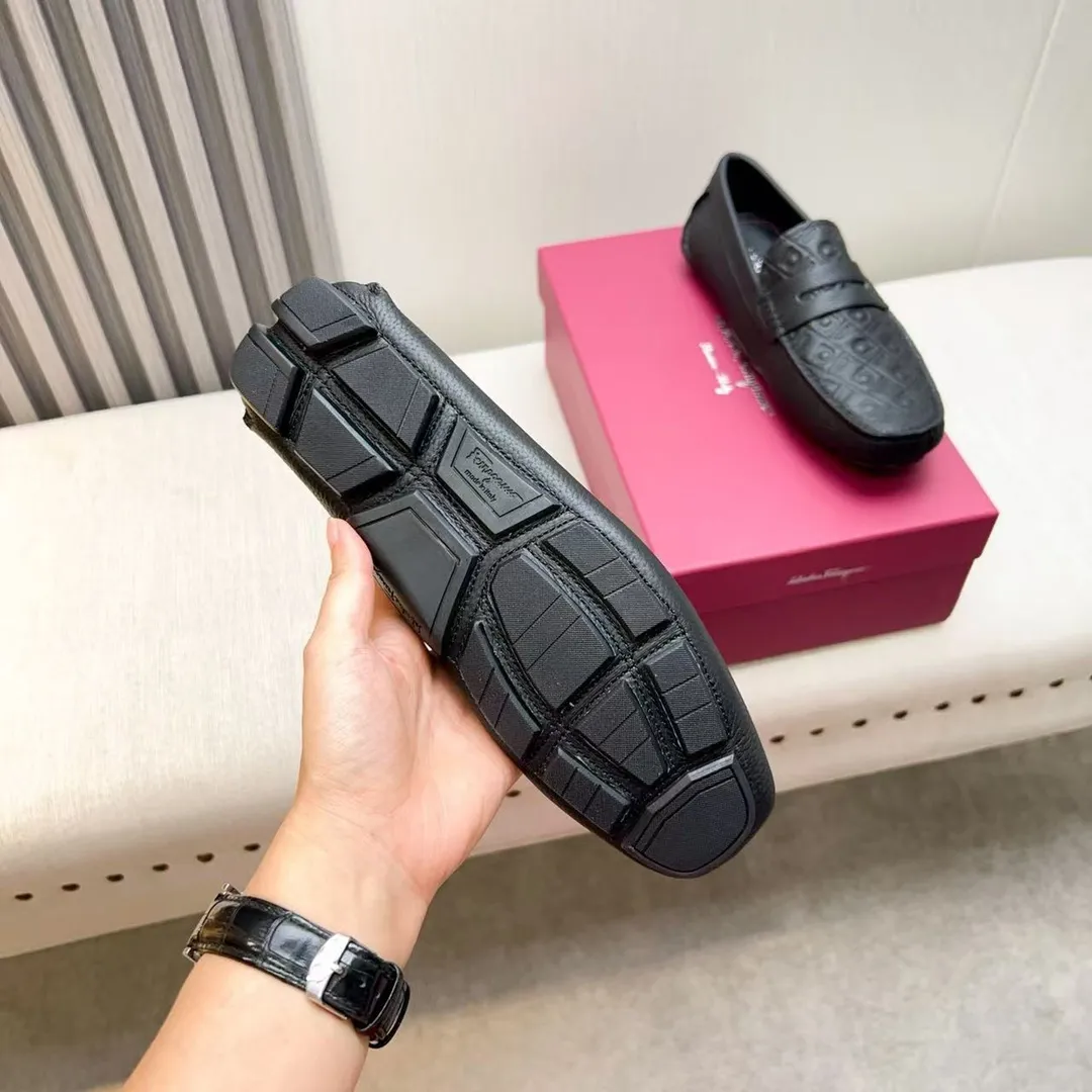 Men's men's shoes 💰620 Ferragamo new high-end quality 🔥 imported lychee pattern ➕ cowhide lining size 38-45